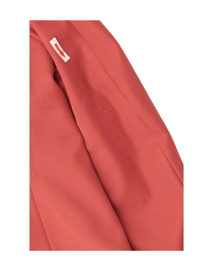 Jaqueta blazer vintage feminina com 2 botões UK 14 rosa médio