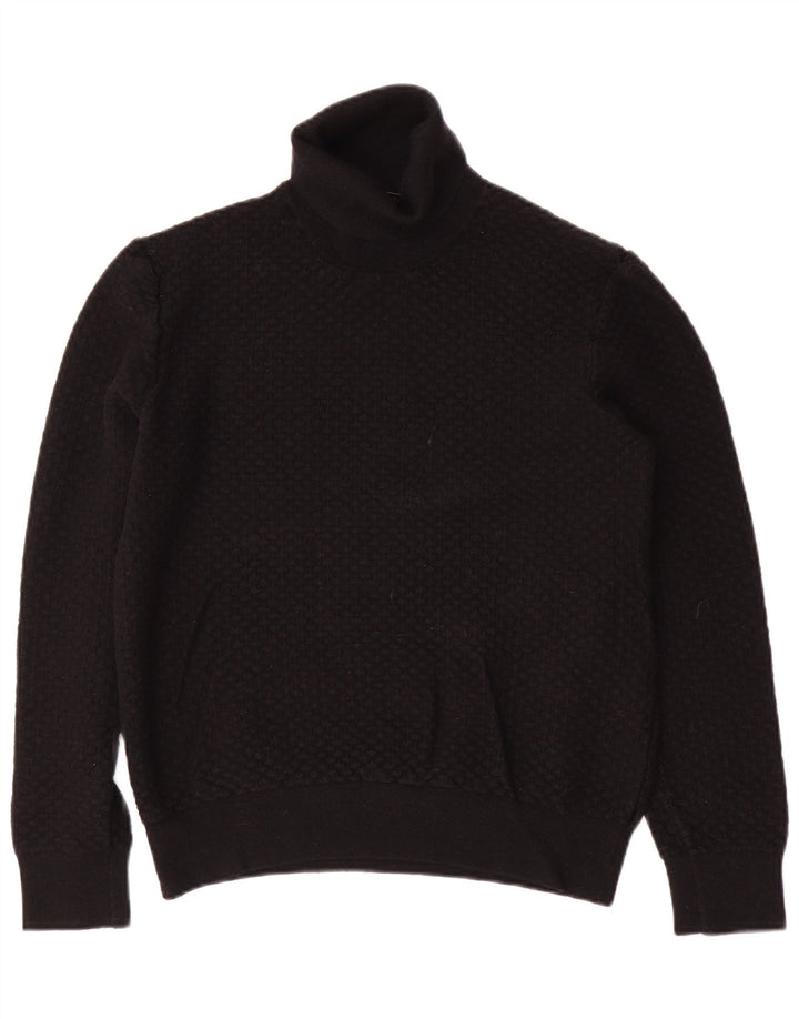 Suéter feminino TRUSSARDI com gola redonda UK 20 2XL preto