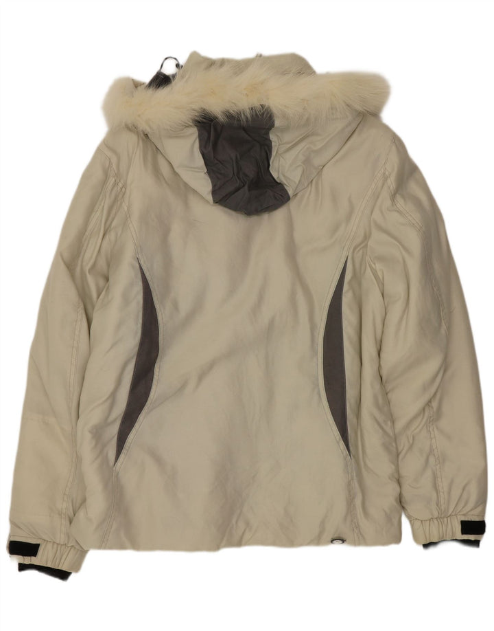 Jaqueta de esqui masculina com capuz Colmar IT 46 Small Beige Colourblock