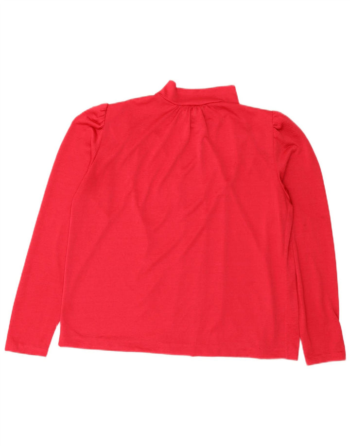 Blusa feminina vintage folgada IT 44 rosa médio