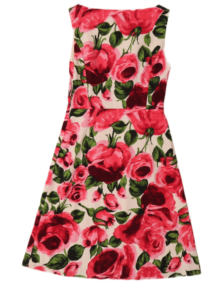 FASE EIGHT Vestido feminino linha A UK 10 pequeno floral multicolorido