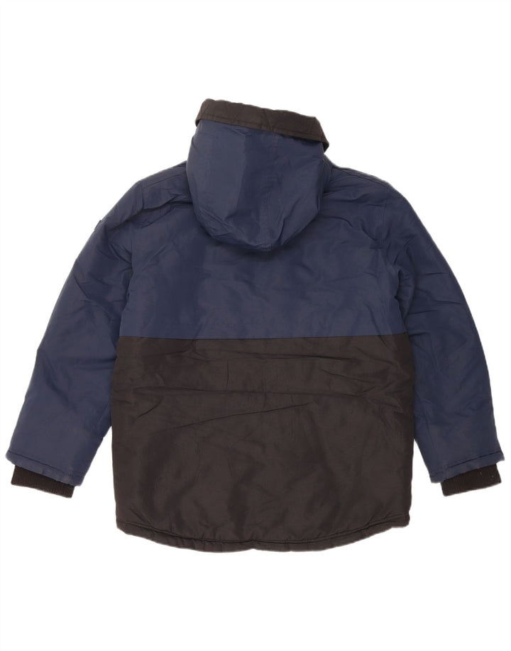 Jaqueta corta-vento masculina MICHAEL KORS 10-11 anos azul marinho bloco colorido