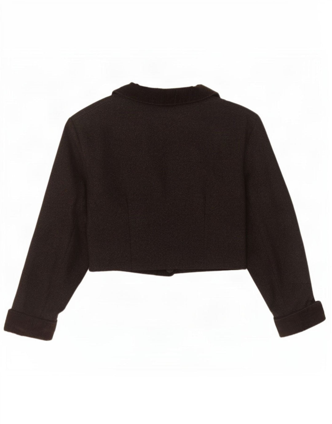 Jaqueta Bolero feminina Swinger com peito duplo IT 44 lã cinza médio
