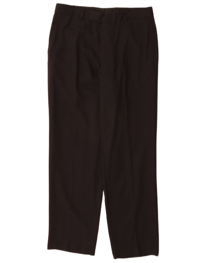 Calça masculina Hugo Boss Straight Suit IT 48 Médio W32 L32 Preta