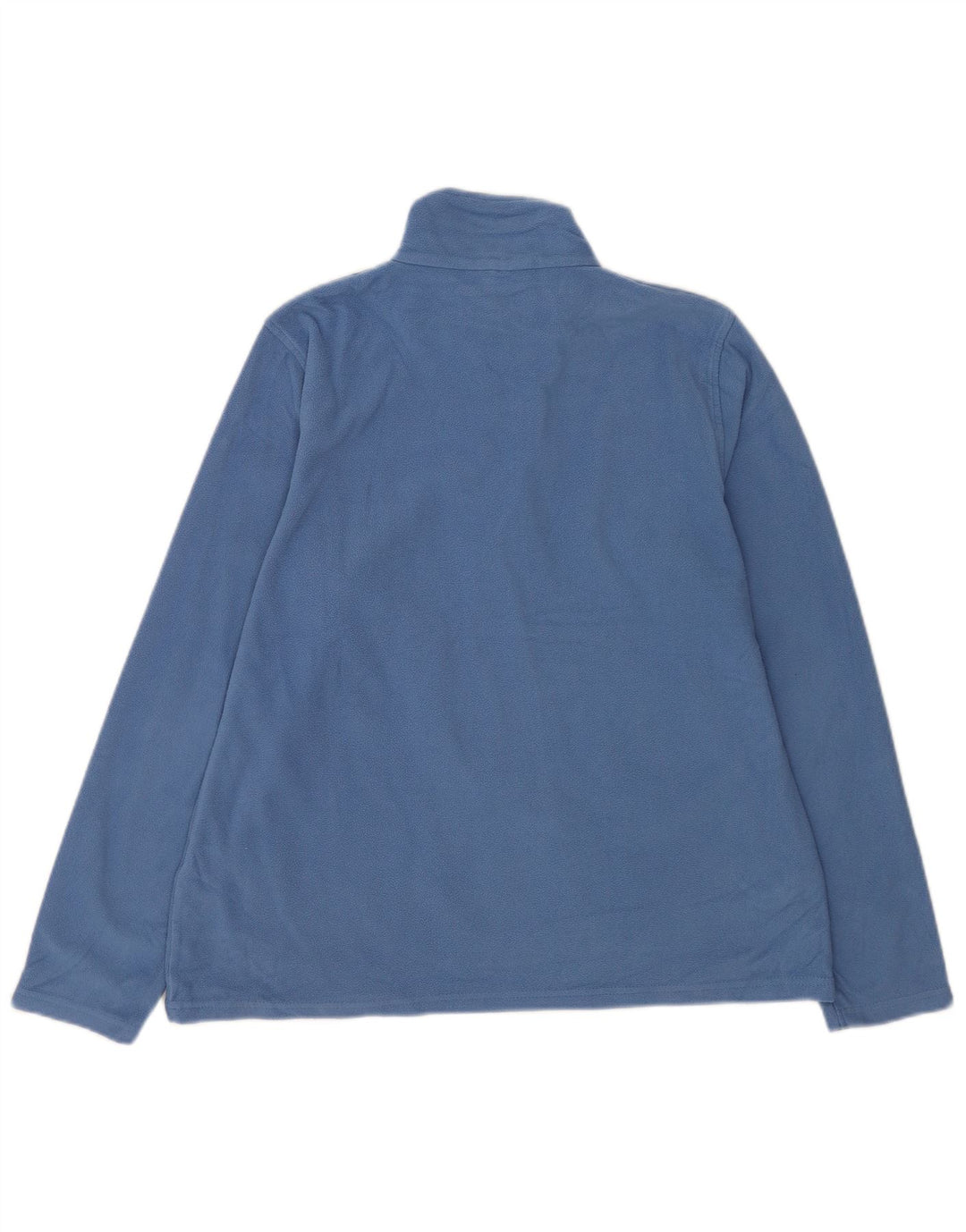 Mountain Warehouse feminino com zíper e gola em ponte de lã Reino Unido 14 grande poliéster azul