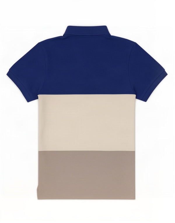 Camisa polo masculina Nike pequena colorida colorblock algodão
