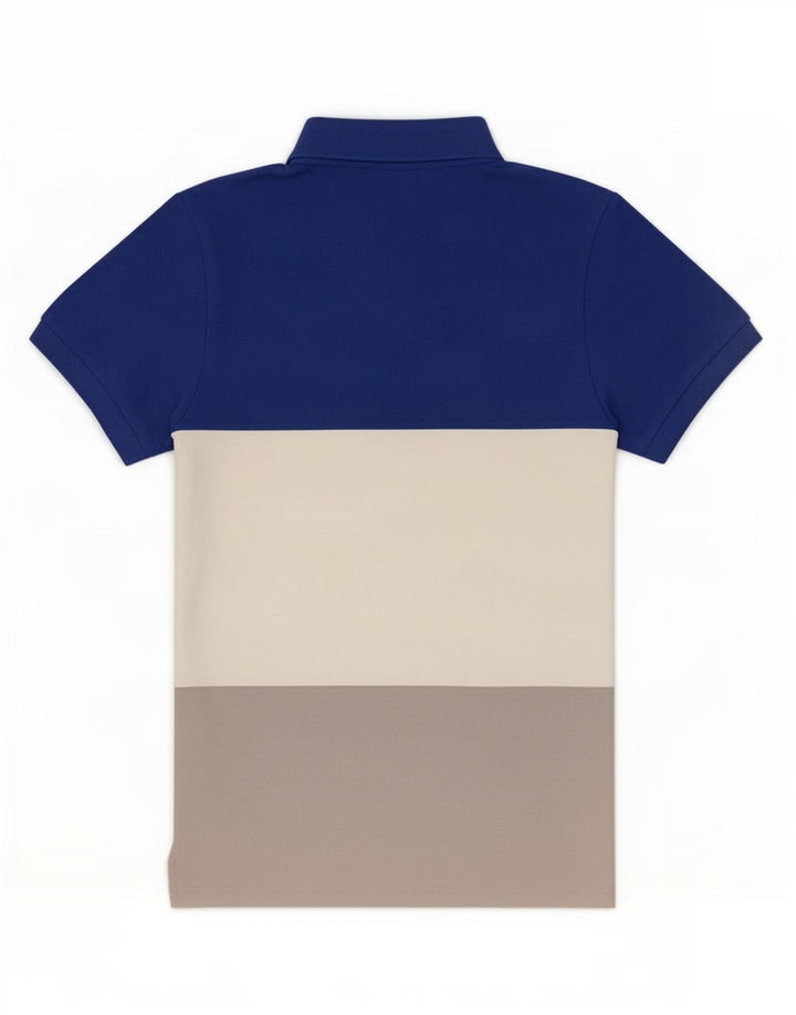 Camisa polo masculina Nike pequena colorida colorblock algodão