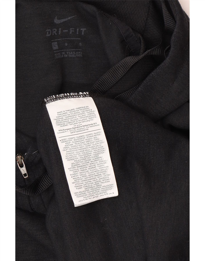 Suéter Nike masculino com capuz e zíper, grande, preto, colorido, poliéster