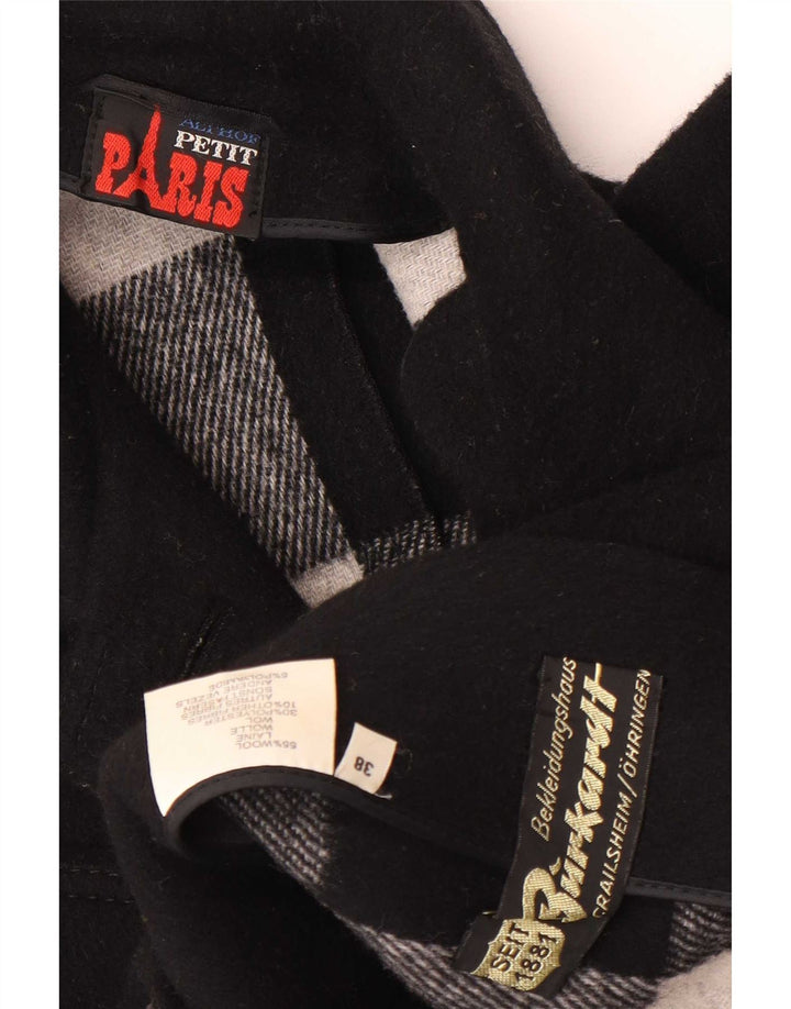 Casaco poncho feminino Althof Petit Paris EU 38 lã preta média