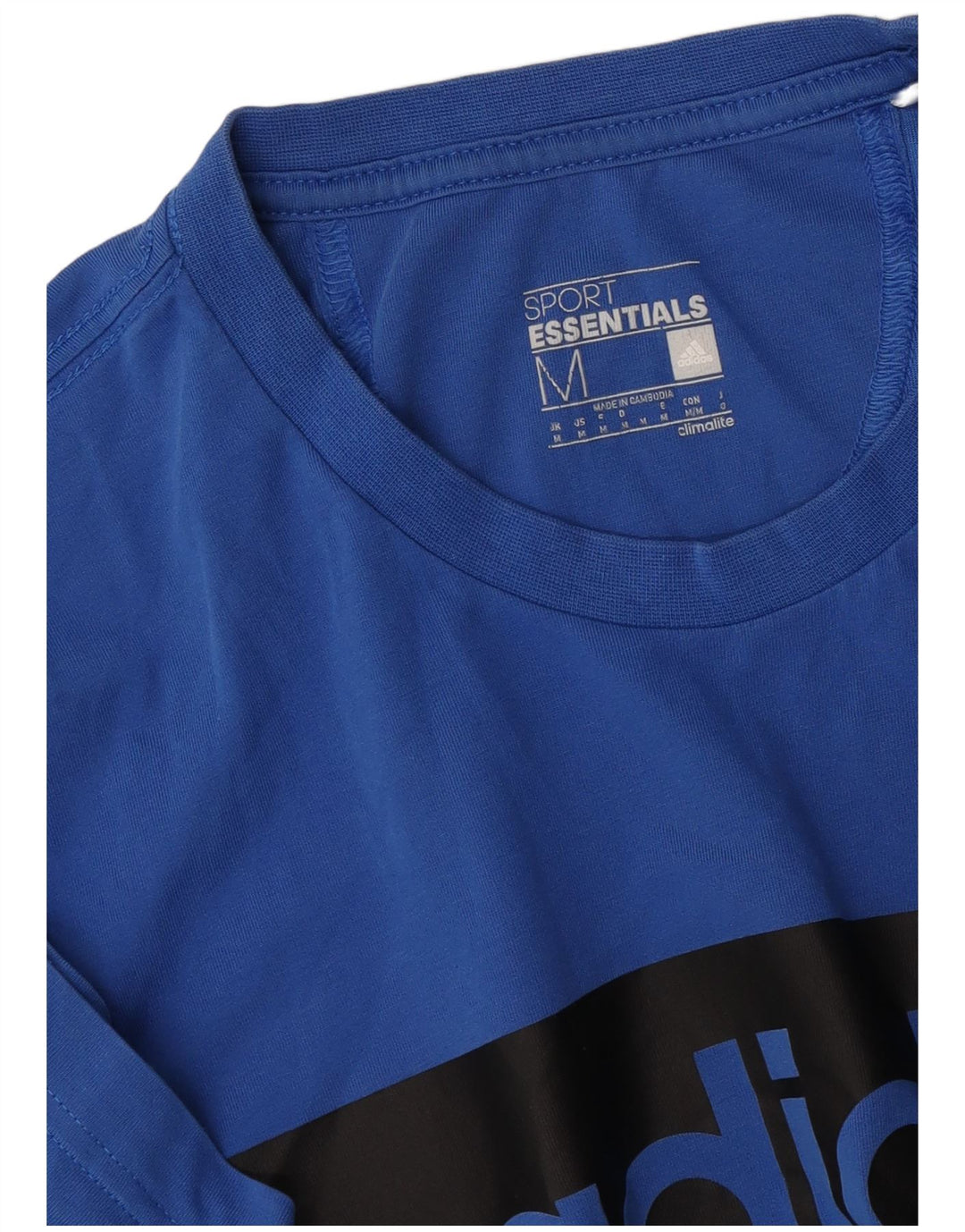 Camiseta Adidas Masculina Climalite Graphic Top Azul Médio