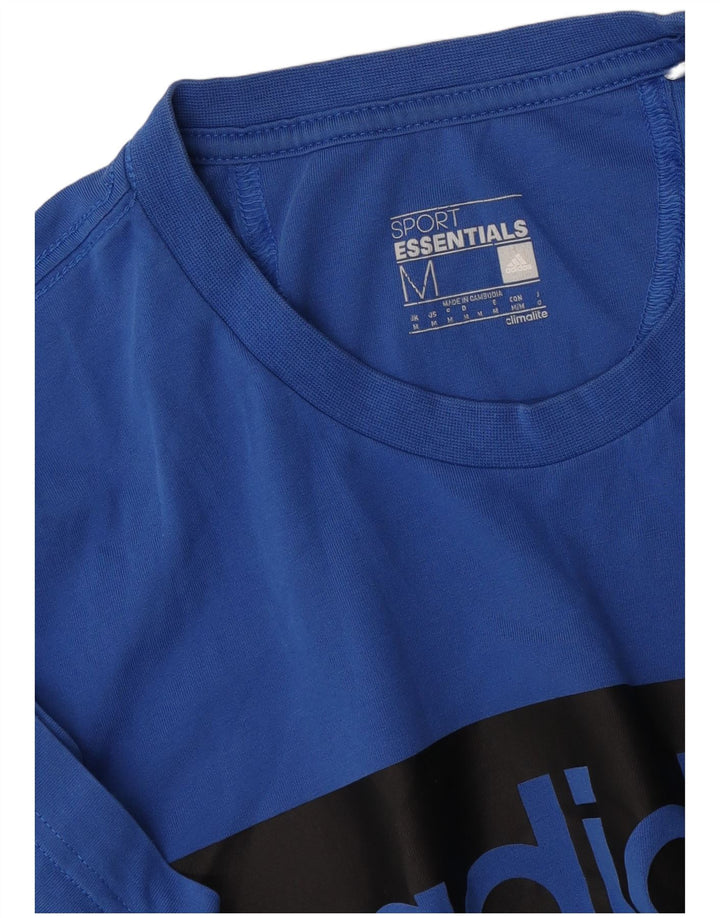 Camiseta Adidas Masculina Climalite Graphic Top Azul Médio