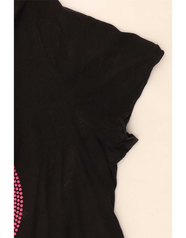 Puma Camiseta Feminina Graphic Top UK 12 Médio Preto