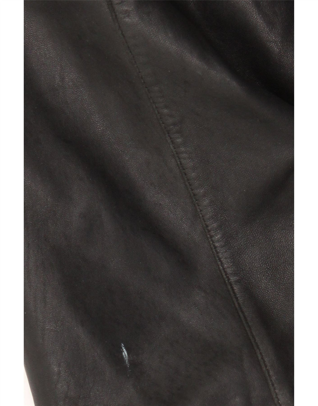Casaco de couro feminino Liz Claiborne Reino Unido 16 grande couro preto