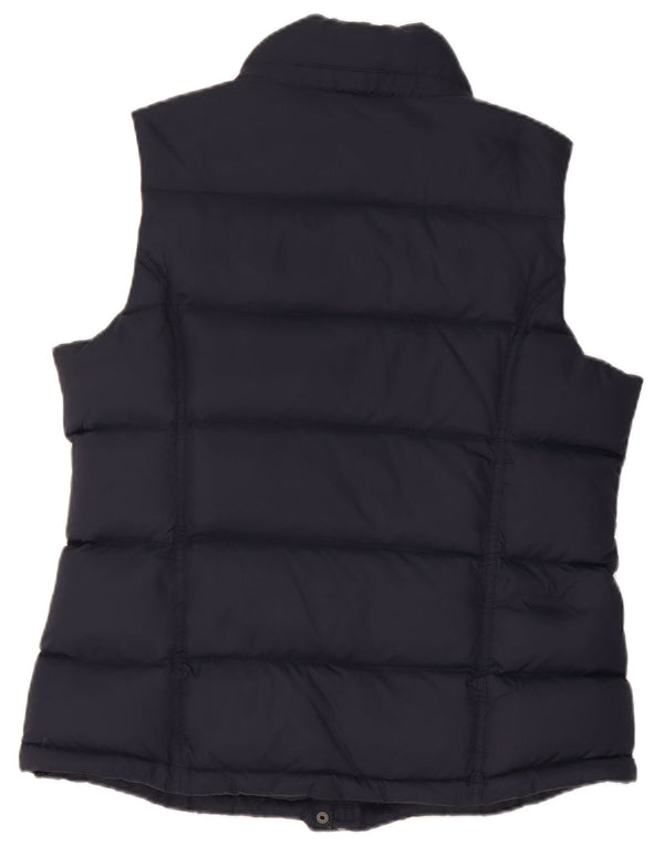 Colete acolchoado feminino Crew Clothing UK 14 grande azul marinho nylon