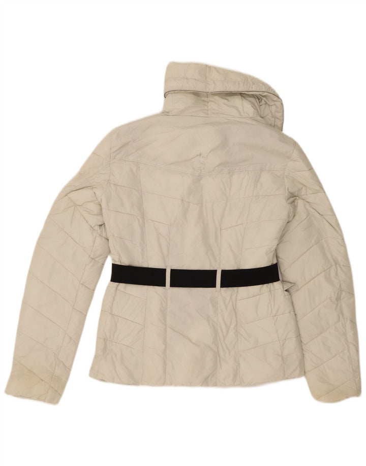 Jaqueta acolchoada feminina Guess UK 12 médio off white poliamida