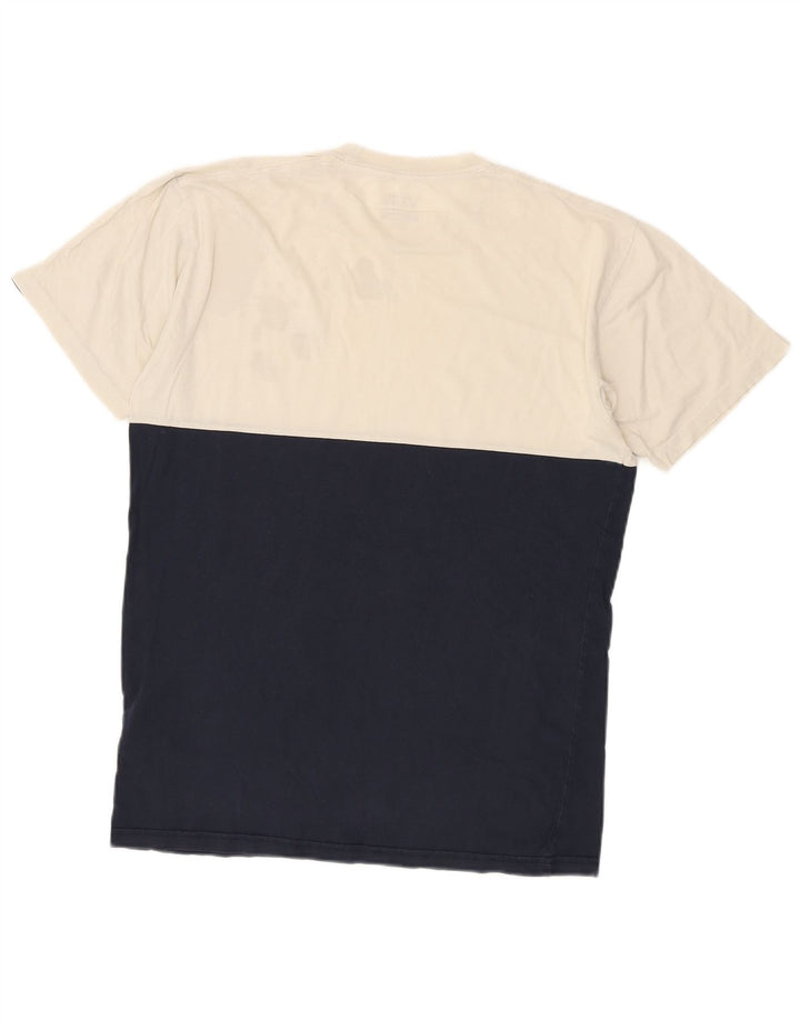 Camiseta masculina VANS Classic Fit Top médio branco colorblock
