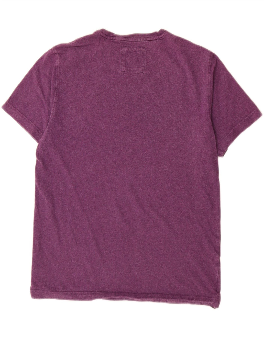 Camiseta masculina Crew Clothing Top médio algodão roxo