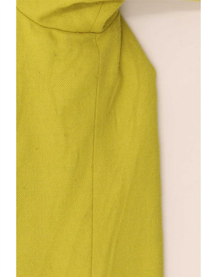 Jaqueta blazer feminina Niu com 1 botão Reino Unido 14 poliéster amarelo médio