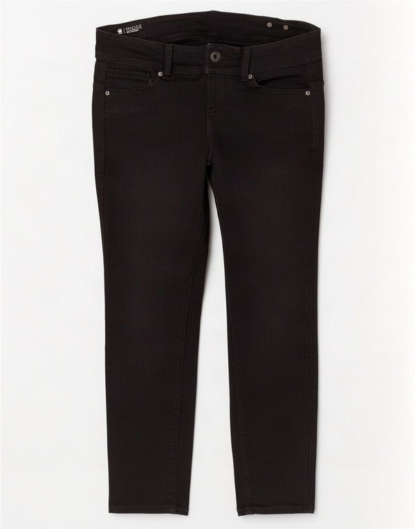 Calça jeans feminina G-Star Midge Mid Rise Slim W33 L30 preta