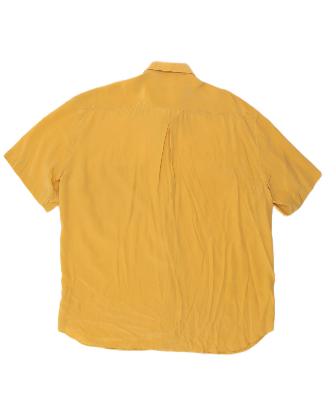 Camisa masculina de manga curta CACHAREL tamanho 42 16 1/2 grande amarelo