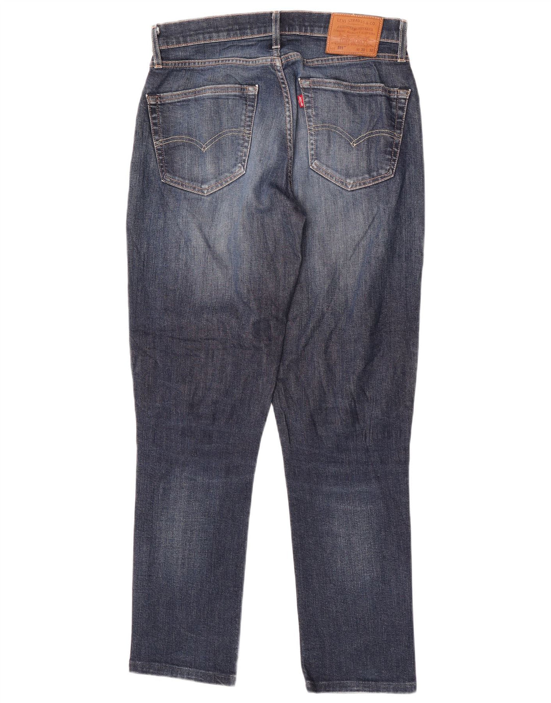 Levi's Masculino 511 Slim Jeans W30 L32 Azul Marinho Algodão