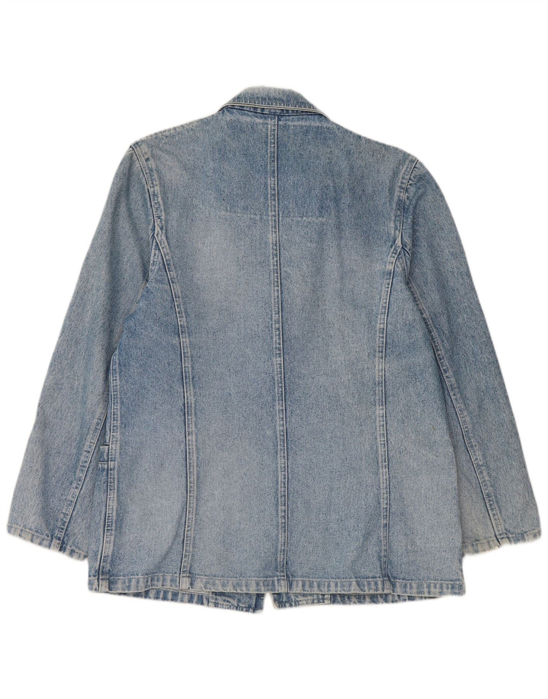Bianca Maria Caselli Jaqueta blazer feminina com 1 botão jeans Reino Unido 14 azul médio