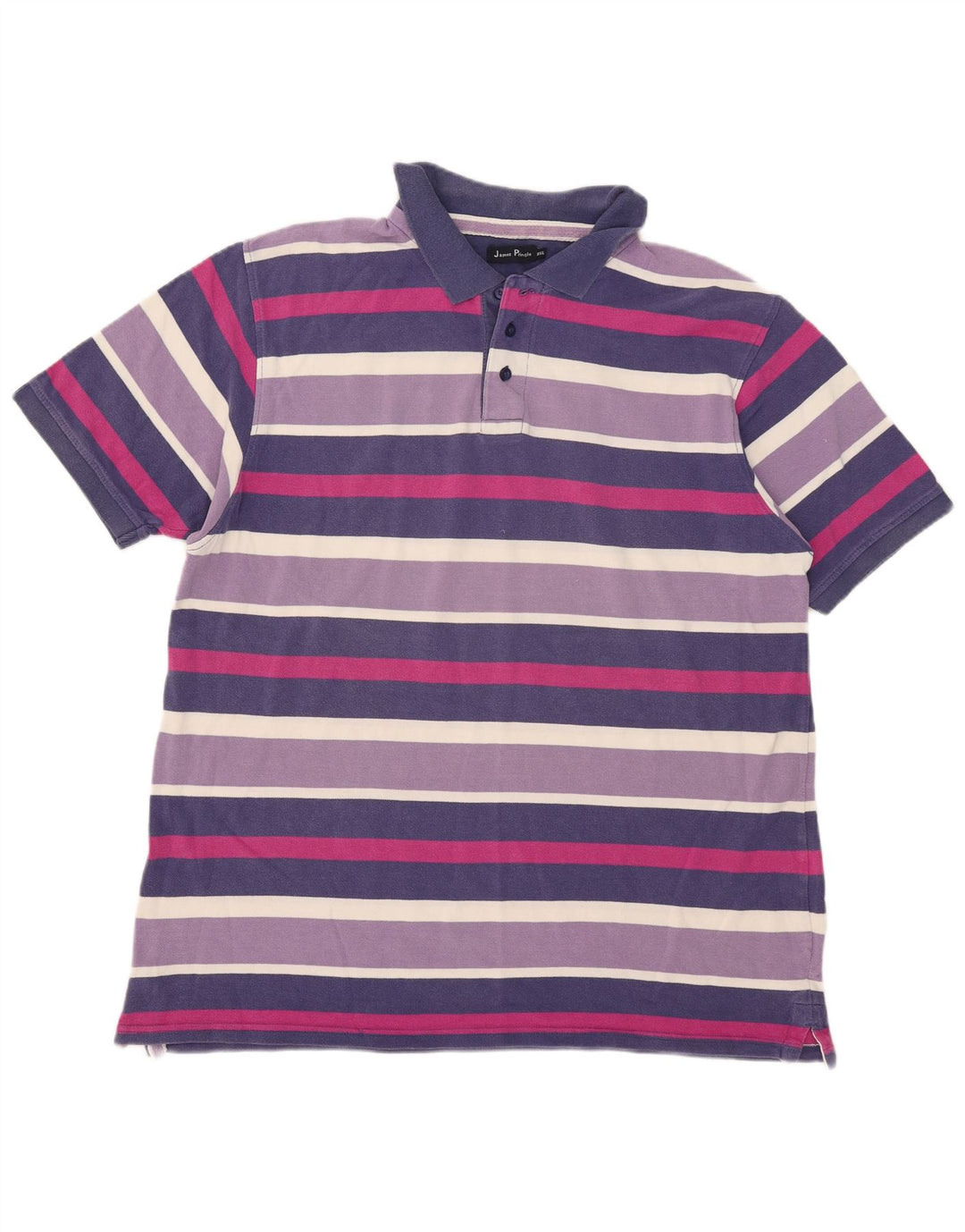 Camisa polo masculina James Pringle 2XL listrada roxa