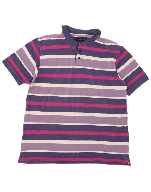 Camisa polo masculina James Pringle 2XL listrada roxa