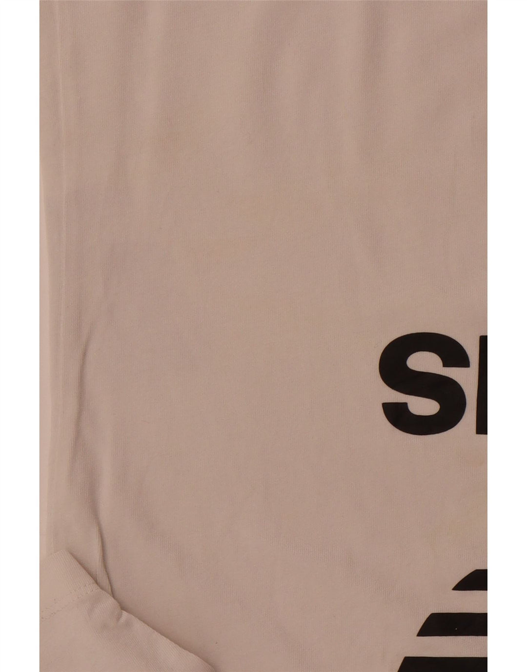 ADIDAS Womens Graphic T-Shirt Top UK 10 Pequeno Algodão Branco