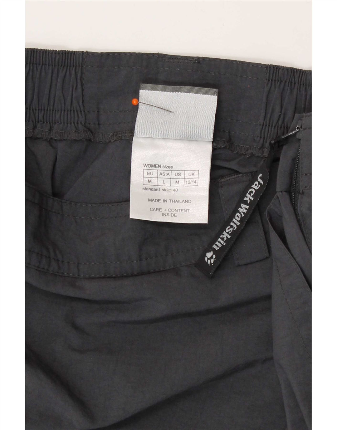 Skort feminino Jack Wolfskin UK 12/14 cinza médio poliamida
