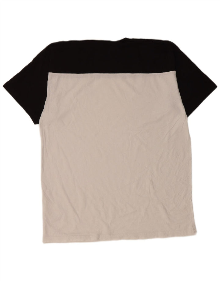 Camiseta masculina Vans grande algodão colorblock branco