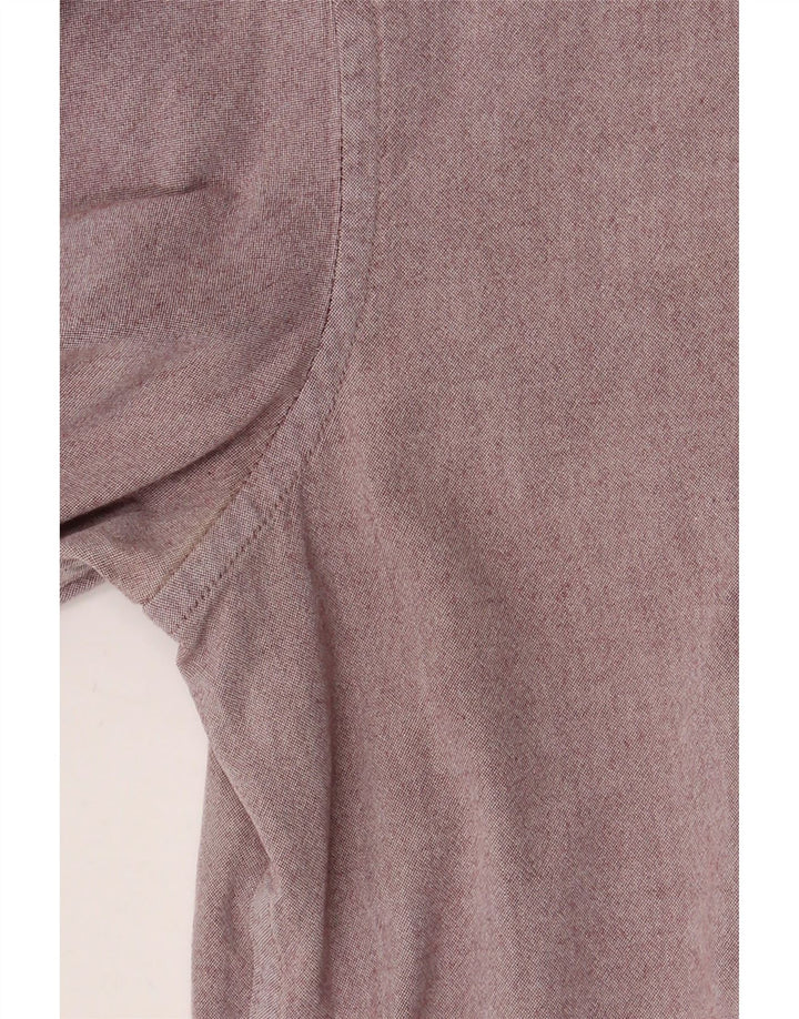 Camisa masculina French Connection algodão médio Borgonha
