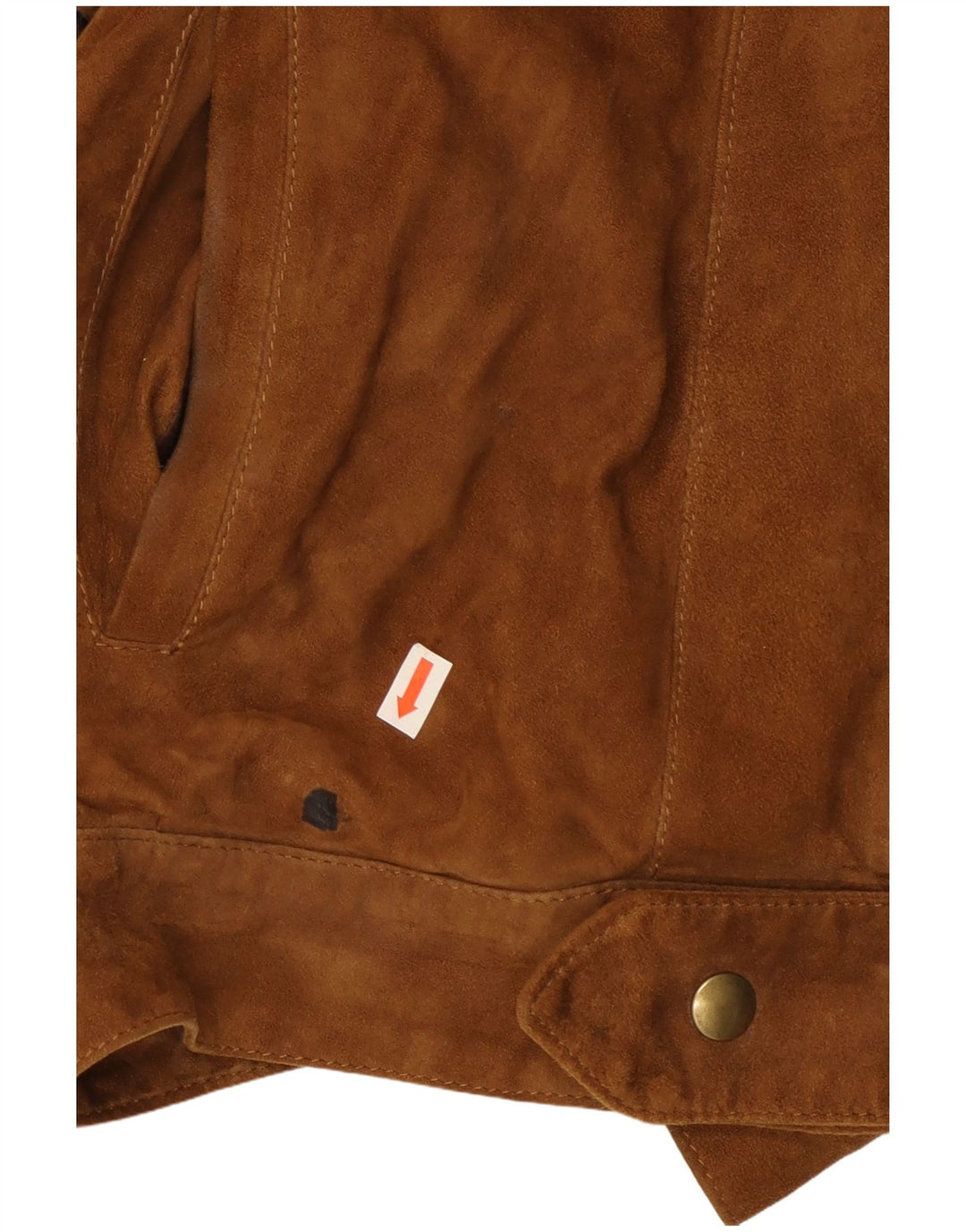 Jaqueta masculina vintage de camurça IT 48 marrom médio