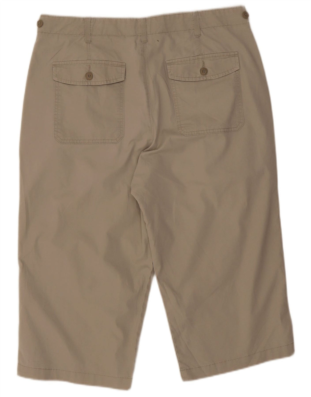 Bermuda masculina Marks & Spencer Blue Harbor W34 grande algodão bege