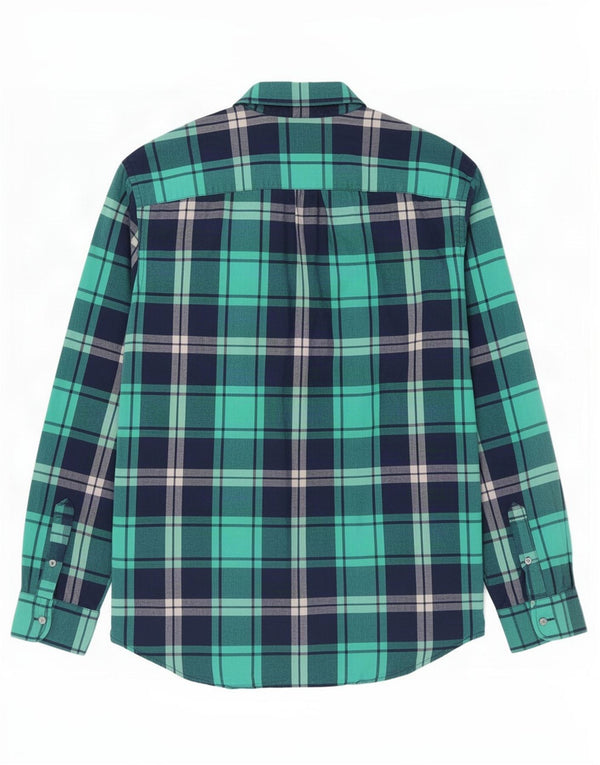 Camisa masculina American Eagle XL verde xadrez algodão