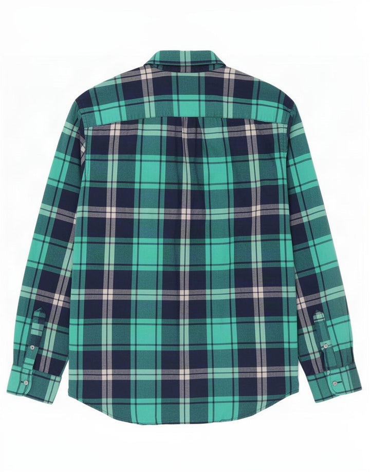 Camisa masculina American Eagle XL verde xadrez algodão