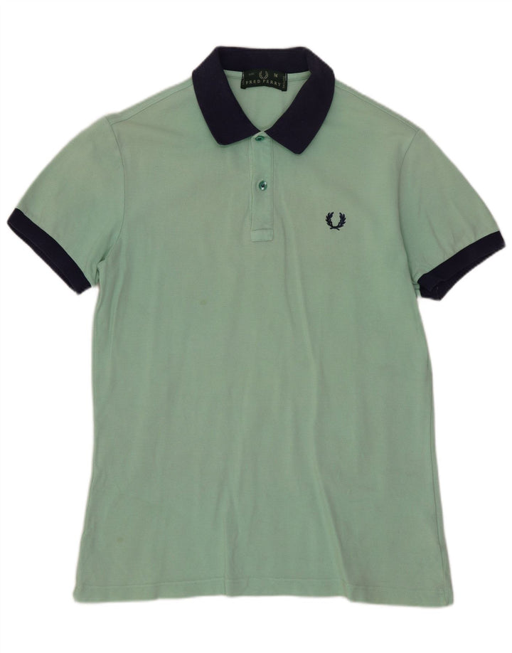 Camisa pólo masculina FRED PERRY algodão verde médio