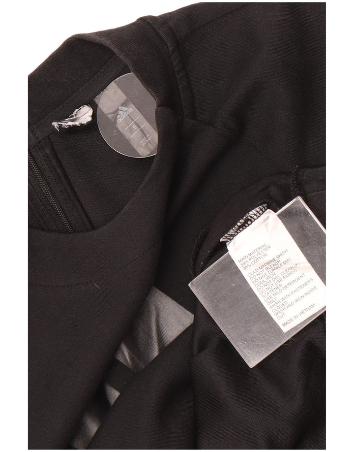 Adidas feminino gráfico oversized moletom jumper reino unido 10 pequeno preto