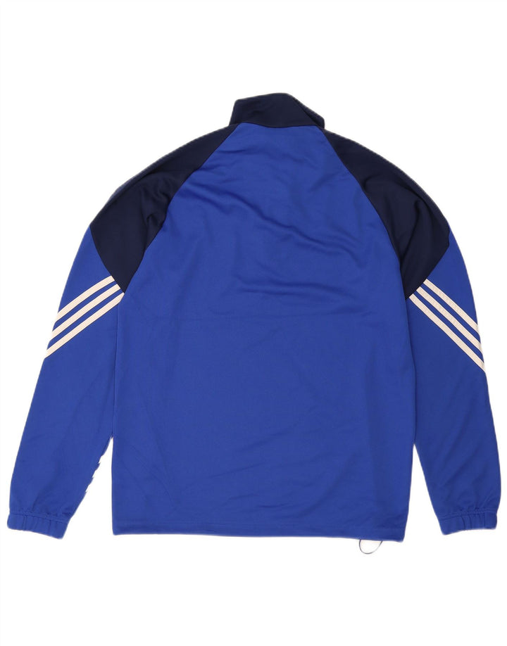 ADIDAS Mens Climalite Graphic Pullover Treino Top Médio Azul