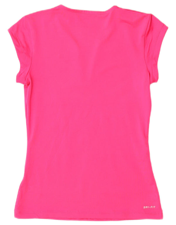 Camiseta Nike Feminina Dri Fit Top UK 8 Pequena Rosa