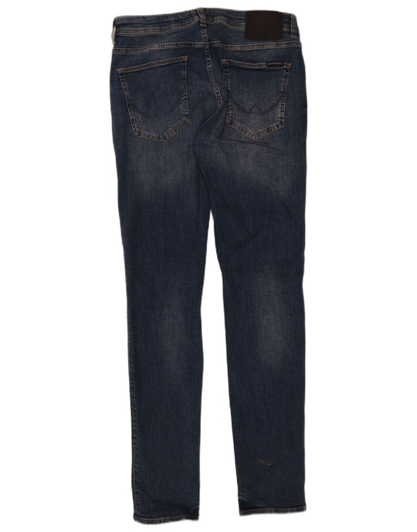 Jeans skinny feminino Superdry W32 L32 algodão azul