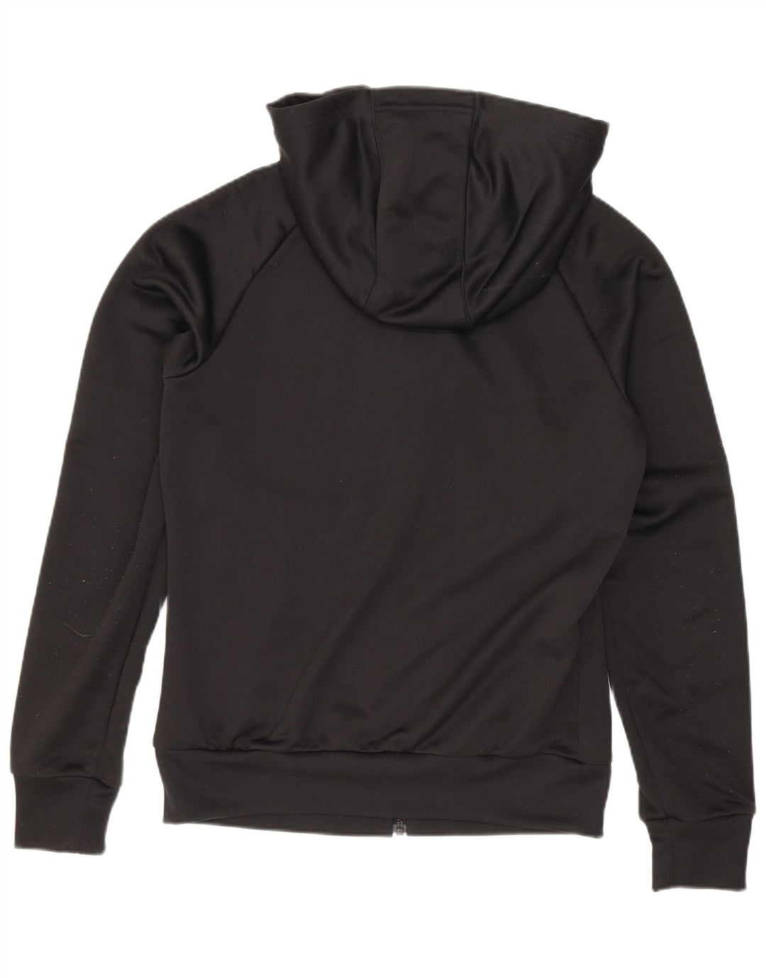 Suéter adidas feminino com capuz e zíper Reino Unido 8 pequeno poliéster preto