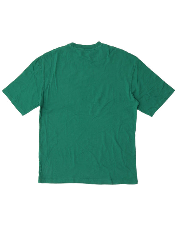 Camiseta masculina regular Jack & Jones algodão verde médio