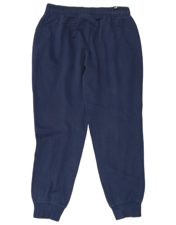 Calça de treino masculina Puma Graphic Joggers médio azul marinho