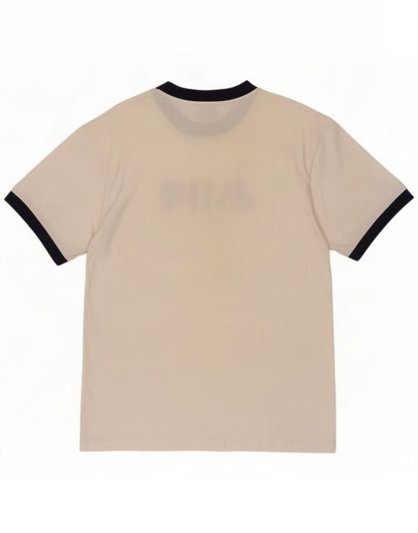 Fila Mens Graphic T-Shirt Top Grande Branco