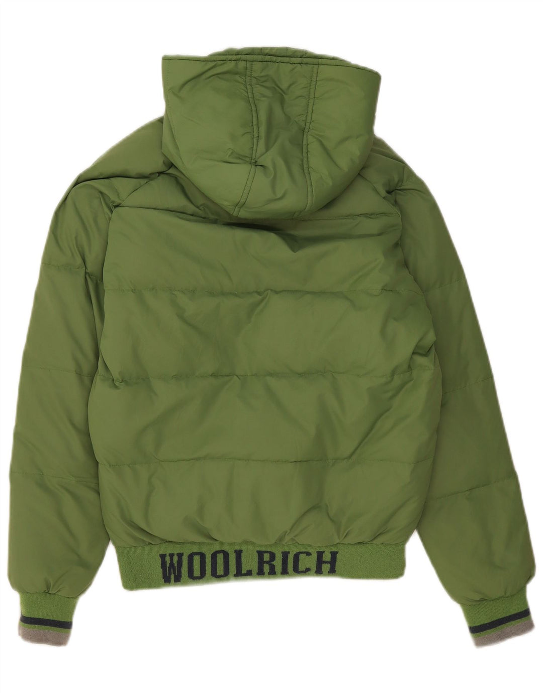 Jaqueta acolchoada com capuz gráfico Woolrich Boys 13-14 anos verde