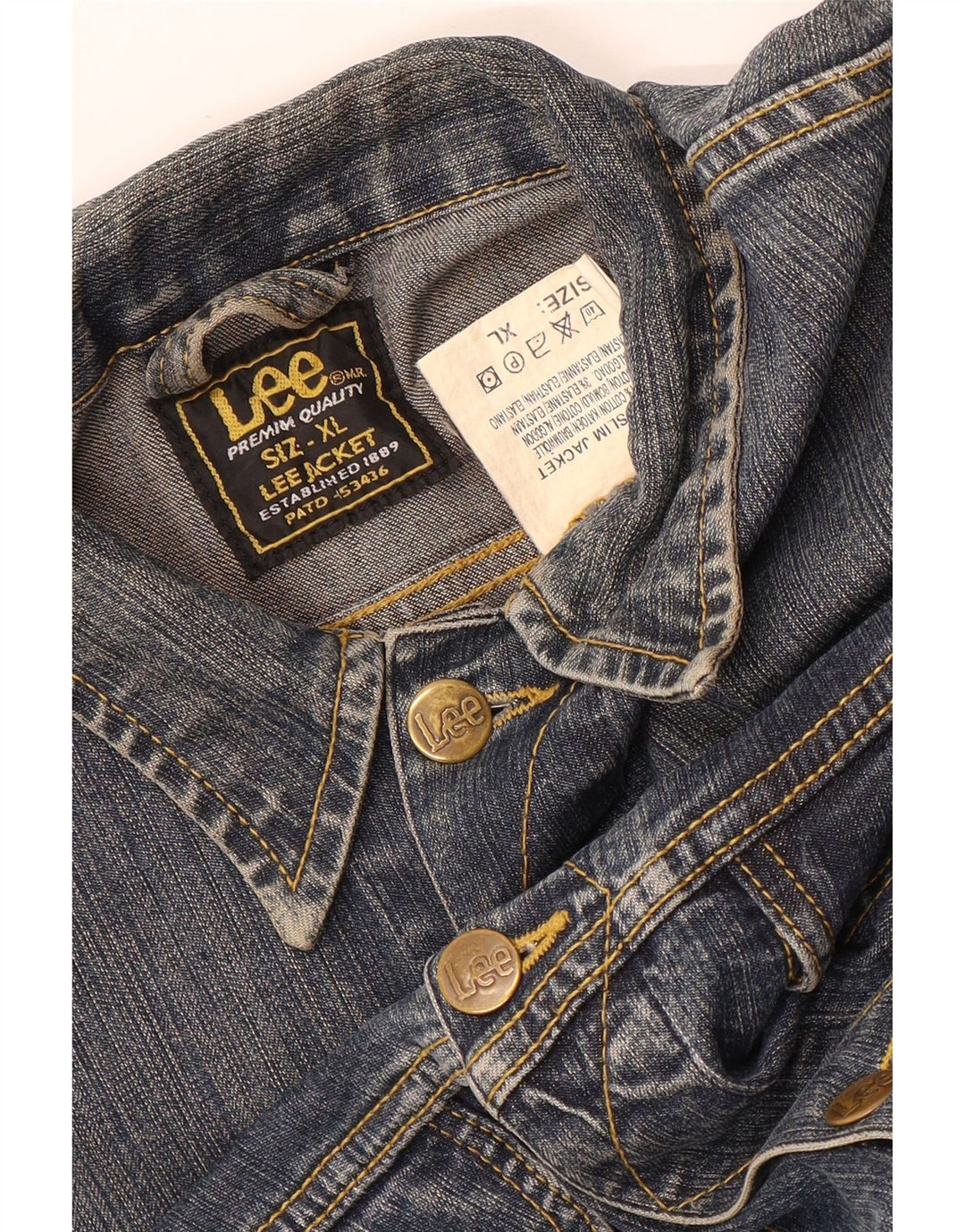 Jaqueta jeans Lee Boys 14-15 anos XL azul algodão