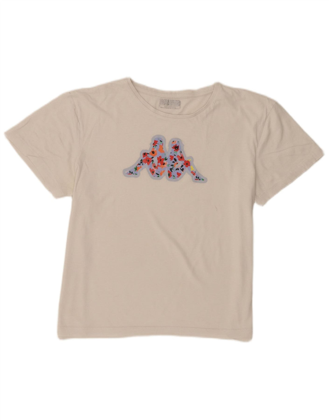Camiseta feminina gráfica Kappa UK 20 2XL branca