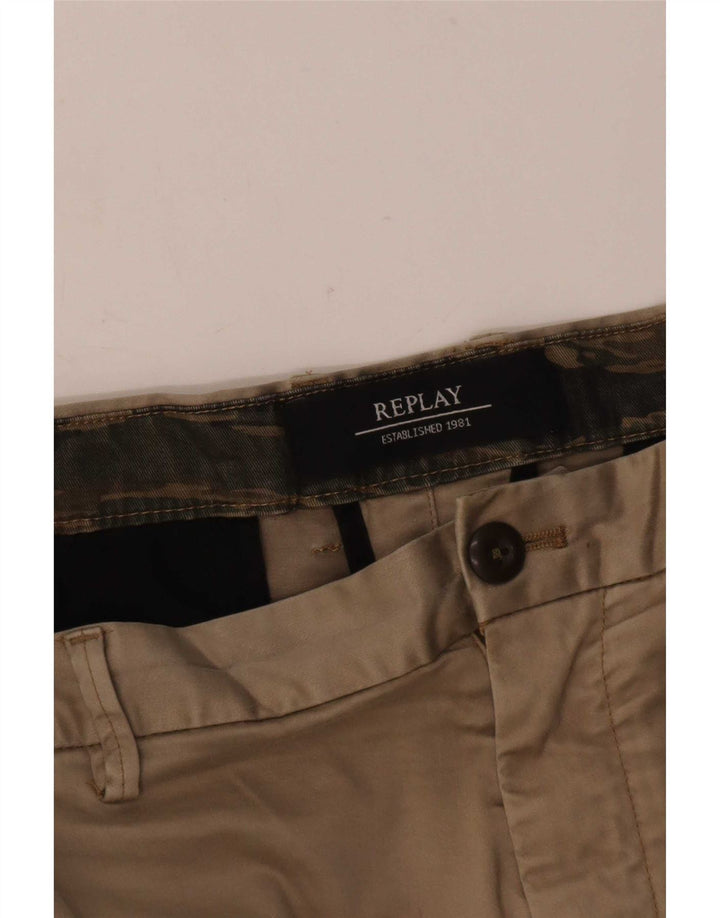 Replay Mens Chino Shorts Grande W36 Bege