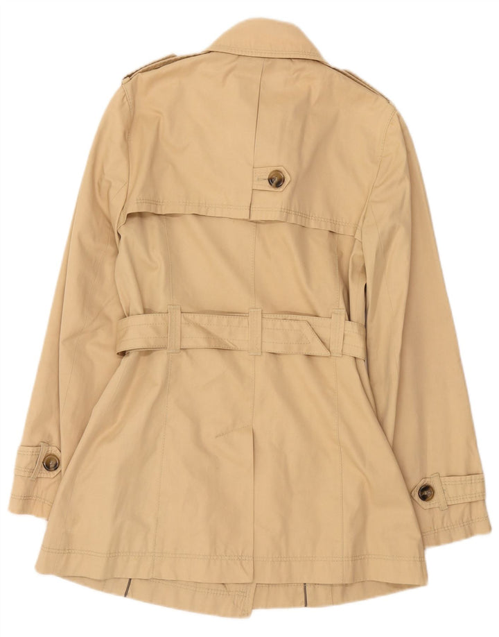 Trench Coat feminino Massimo Dutti UK 12 Viscose bege médio